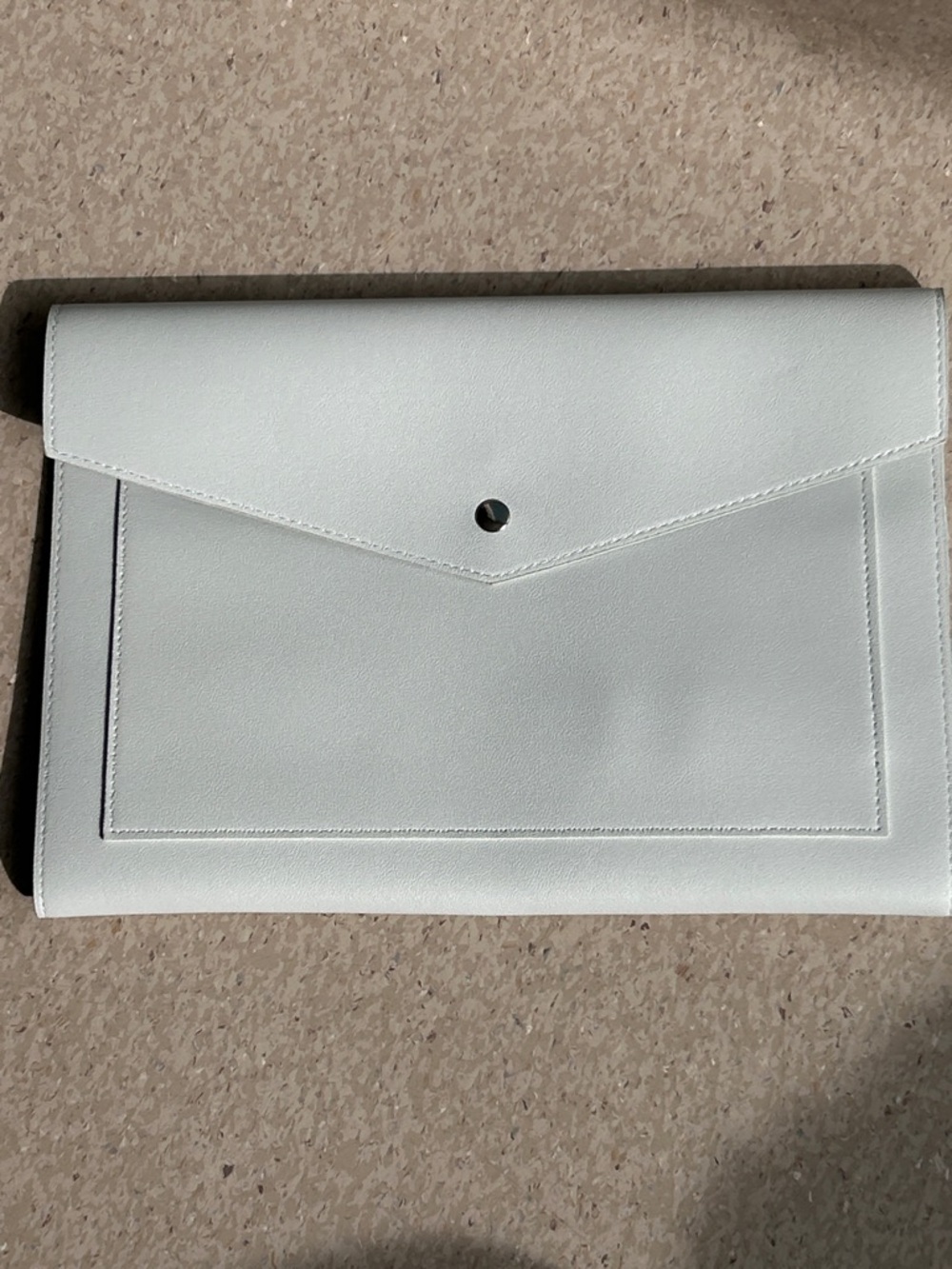 Glass Ladder & Co. Light Gray  Envelope Clutch designed in California